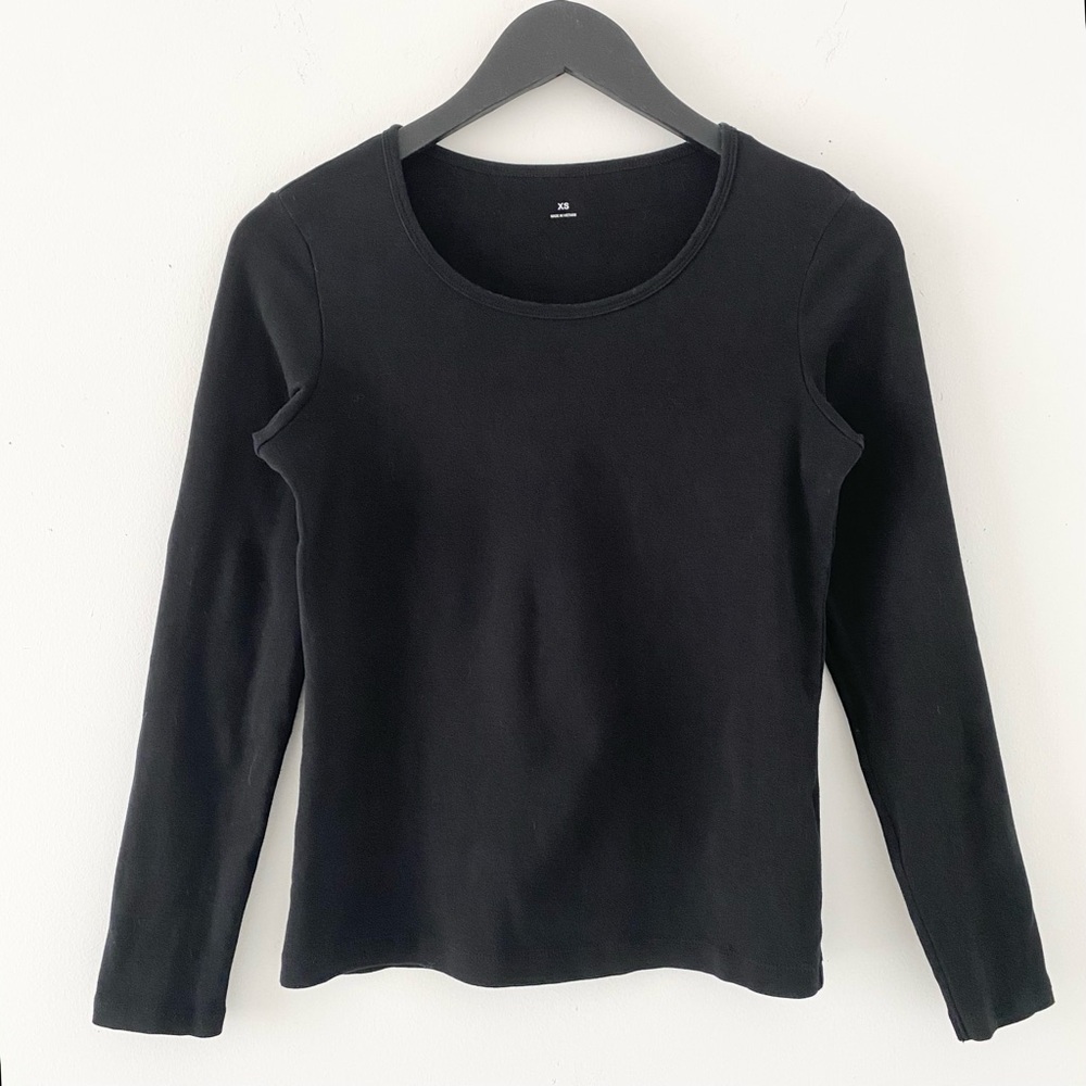 Muji Classic Cotton Blend Long Sleeve Tee